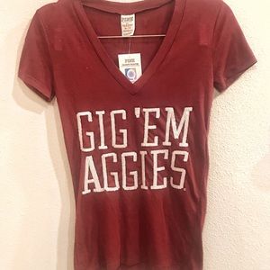 Victoria’s Secret PINK Beaded Aggies Shirt, NWT